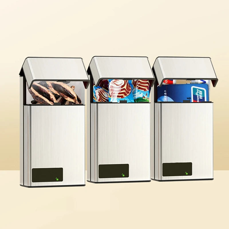 Creativemetaltimelockboxforcigaretteusbself-disciplinesmarttobaccocasewithleddis...
