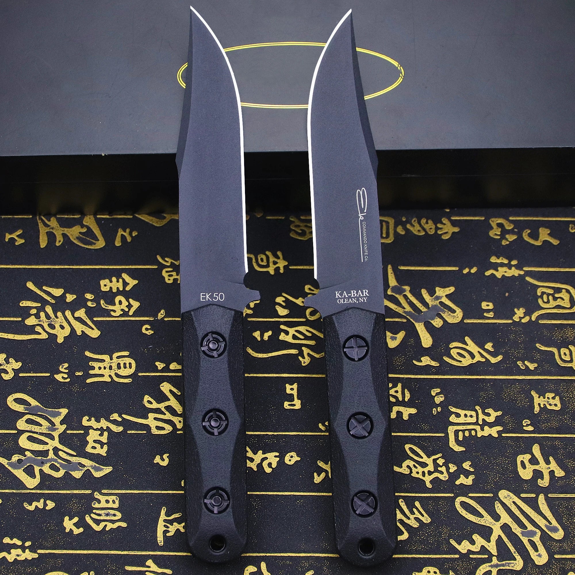 U.s.akb-ek50junglehuntingstraightknife + Sheath, Outdoorcampingsurvivalknife...