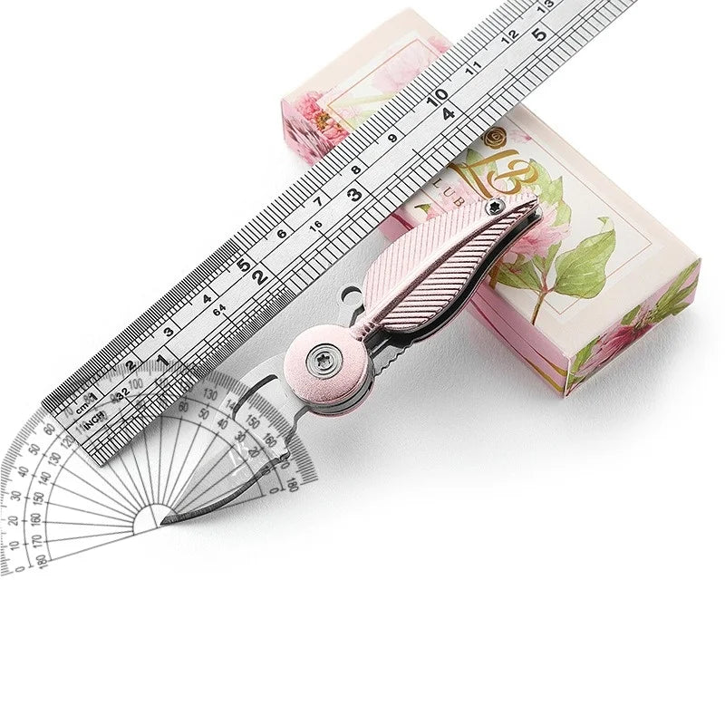 New Multi-functional Folding Creative Feather Knife Fruit Knife Keychain Daily Carry Tool