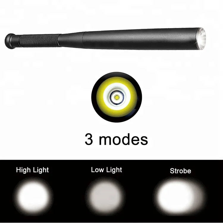 Ultrabrightoutdoorselfdefensebaseballbatflashlightstickemergencypersonaldefenset...