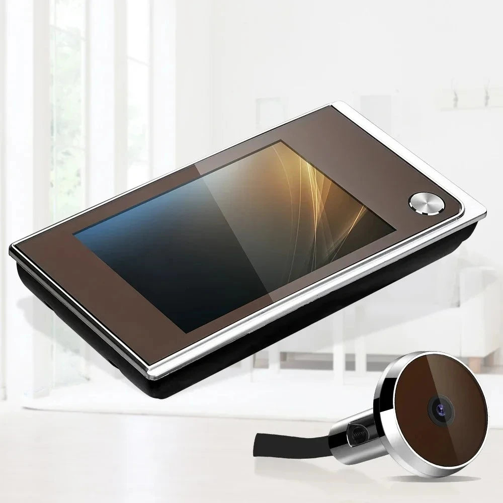 3.5" LCD Smart Digital Door Peephole Camera – 120° Wide Angle, CE Certified
