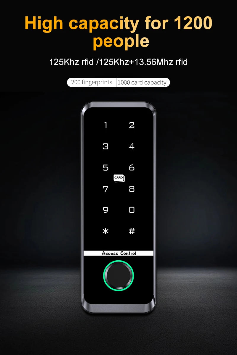 Tuya Fingerprint RFID Access Control System Smart Door Lock Electronic Gate Opener Home Digit Keypad Electric Magnetic Biometric