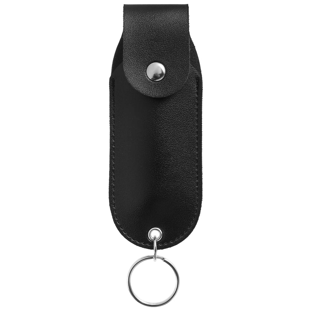PU Leather Pepper Spray Holster – Flip Top Keychain Pouch, Waterproof