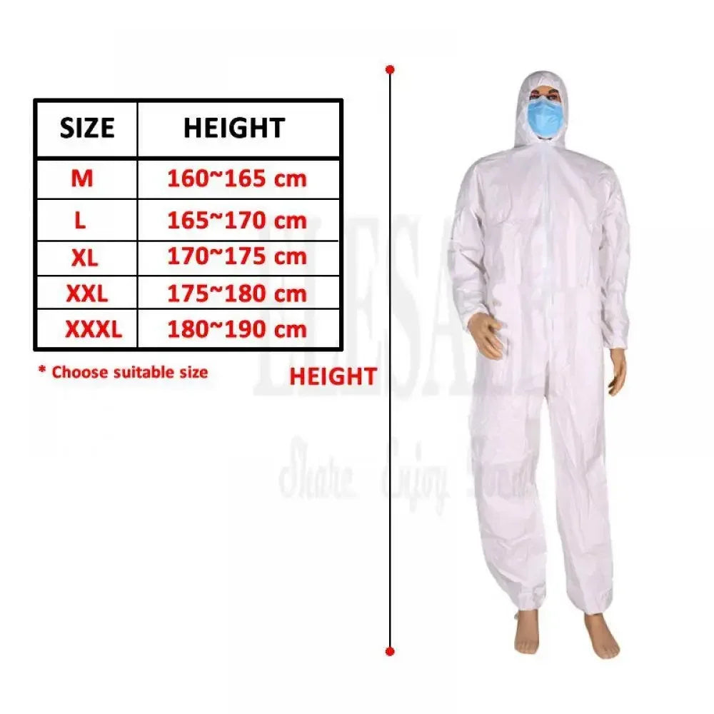 Disposablebreathabledustproofwateroilresistantworksafetyoverallantidustsparypain...