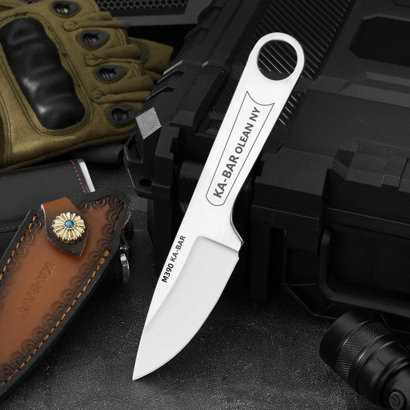 Retro Kabar 1119 Knives with Sheath High Carbon Steel Sharp Blade Fruit Vegetable Cutting Tool for Home Camping
