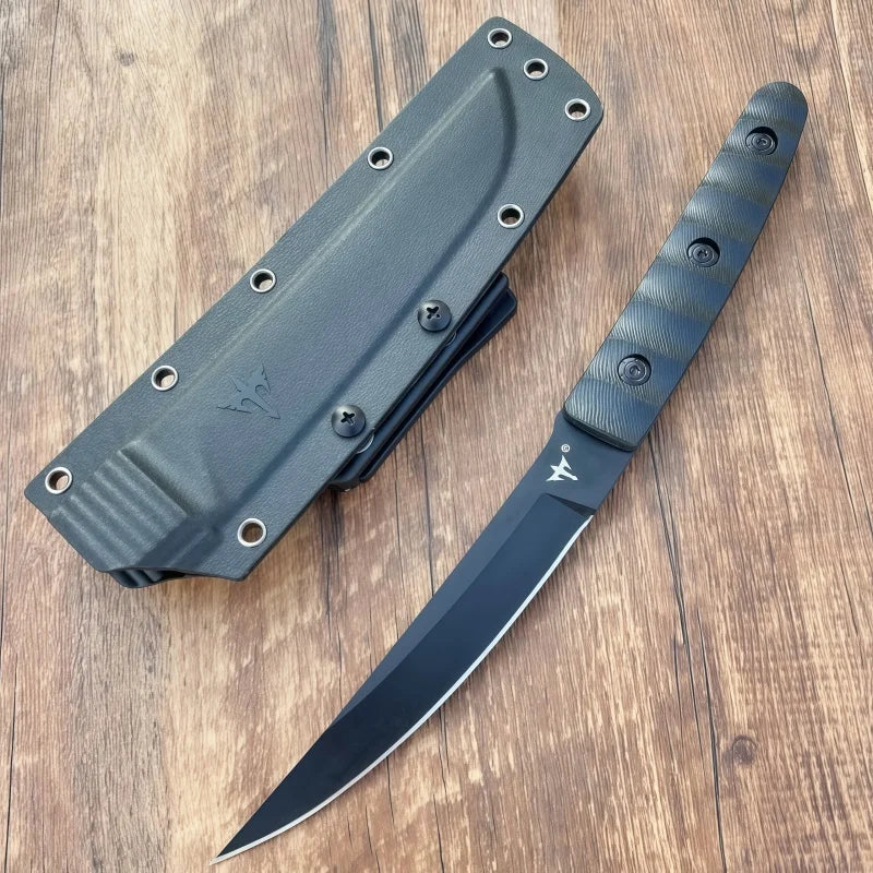 8CR13MOV Tactical Survival Knife – G10 Handle, Fixed Blade