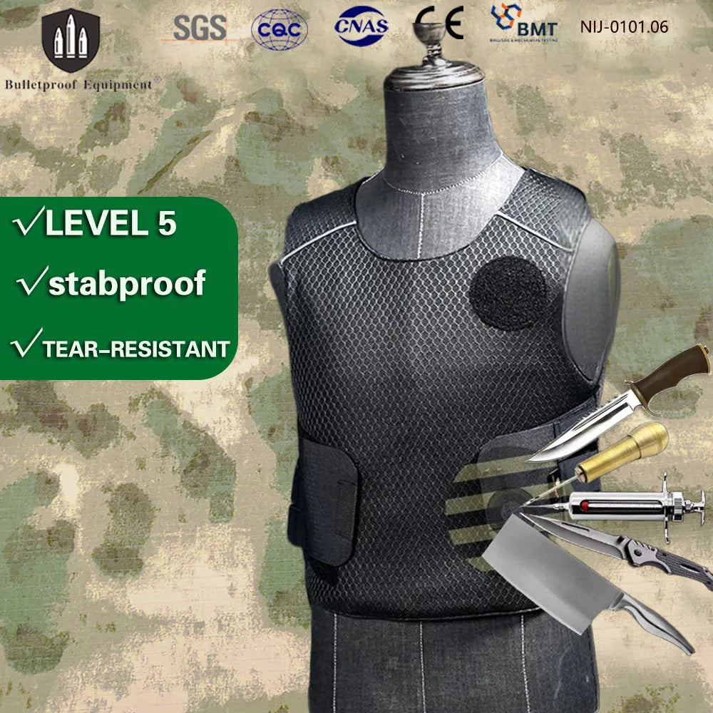 Level5concealablestabproofvestbreathablescalearmorantistab&slashresistantultrali...