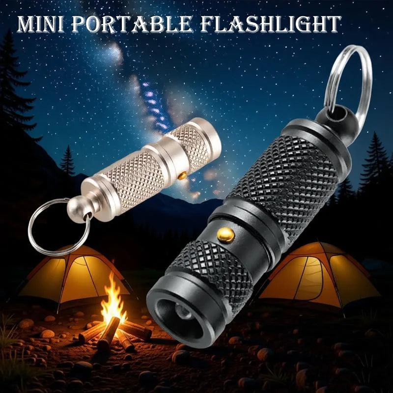 Miniportableselfdefenseflashlightaluminumalloyemergencykeychainledlightoutdoorsu...