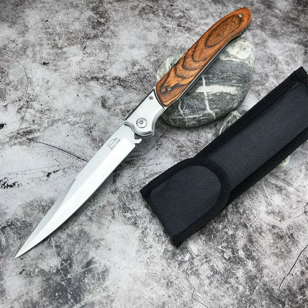 Outdoorhikingself-defensefoldingknife, Highhardnessstainlesssteelblade...