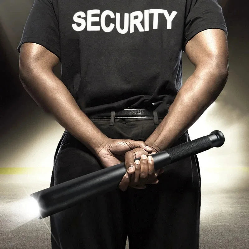 High-Lumen LED Self-Defense Baseball Bat Flashlight – Security Outdoor Torch