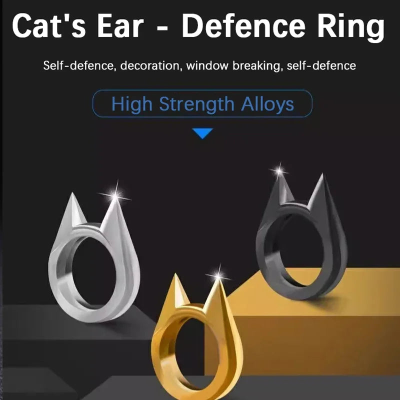 Self-defensecatearringwindowbreakeranti-wolffingerbuckletigerspikesportableharda...