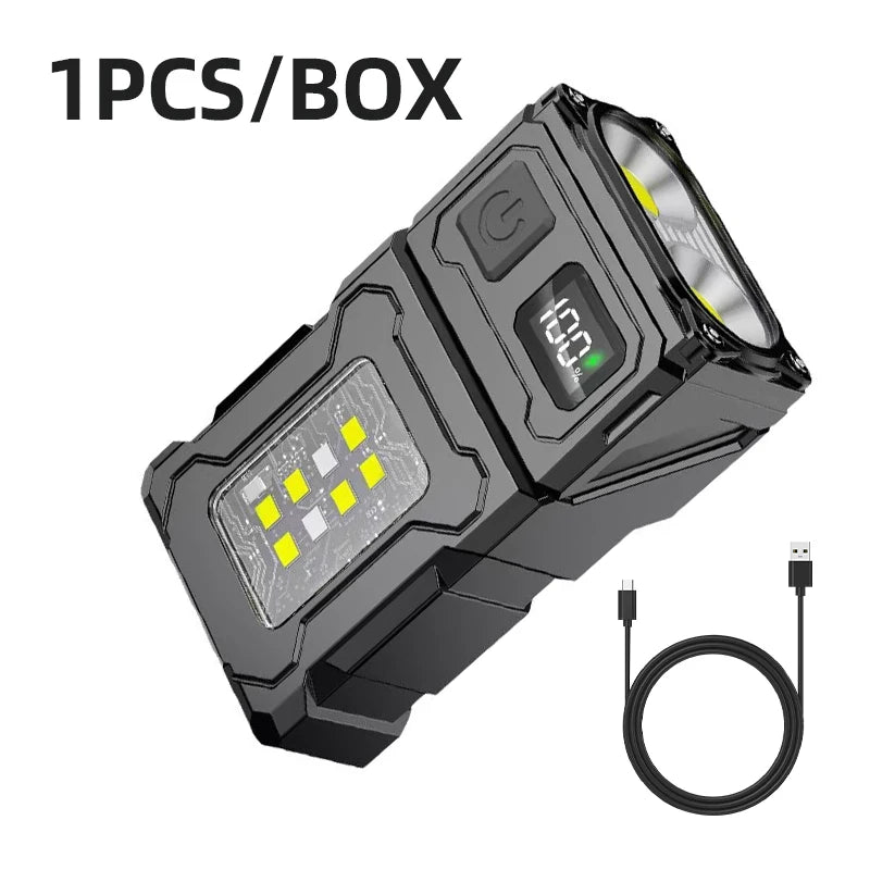 Powerful Rechargeable Self-Defense Flashlight – Handheld Searchlight Lantern