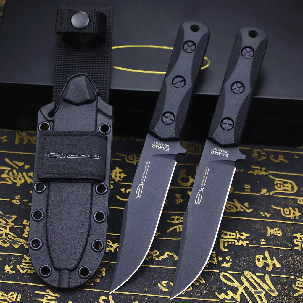 U.s.akb-ek50junglehuntingstraightknife + Sheath, Outdoorcampingsurvivalknife...