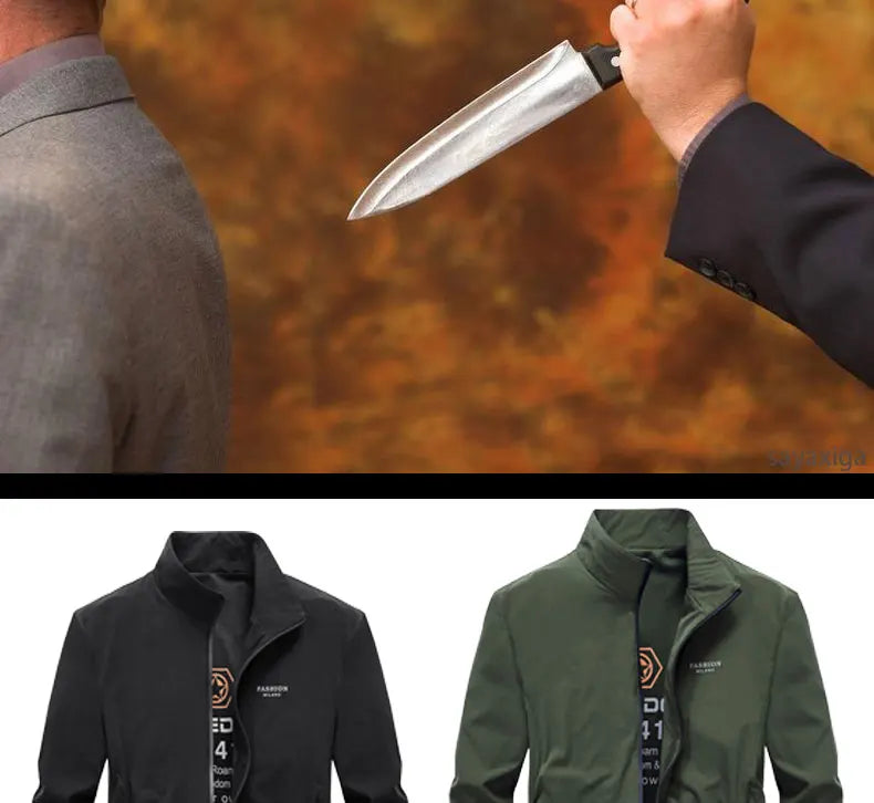 Military Tactical Anti-Cut Long Sleeve Jacket – Stab-Resistant Self-Defense Wear
