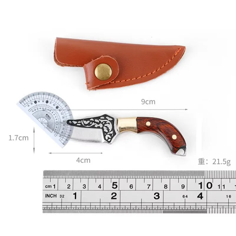 Mini small knife, colorful wood sharp, mini small knife, portable keychain pendant, unpacking, express small knife