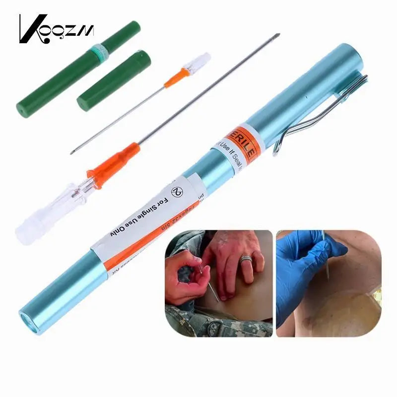 Emergencyequipmentfirstaidkittensionpneumothoraxthoracicneedlemedicalchestdecomp...