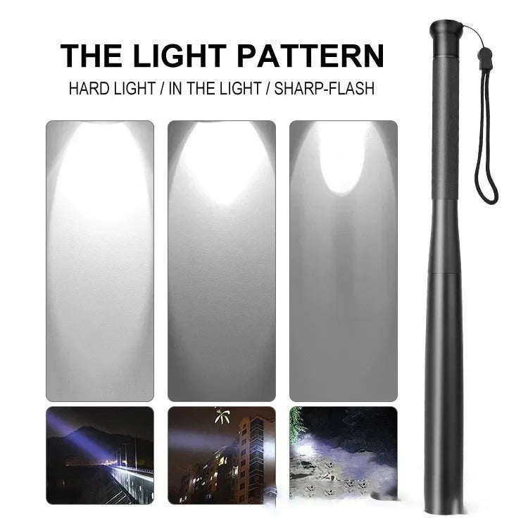 Ultra-Bright Baseball Bat Flashlight – Emergency Self-Defense Outdoor Torch