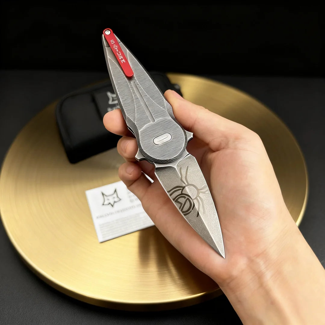 FX-551- Golden Cicada N690 steel Folding Knife, Portable mini knife, Emergency rescue tool, pocket knife, sharp fruit knife