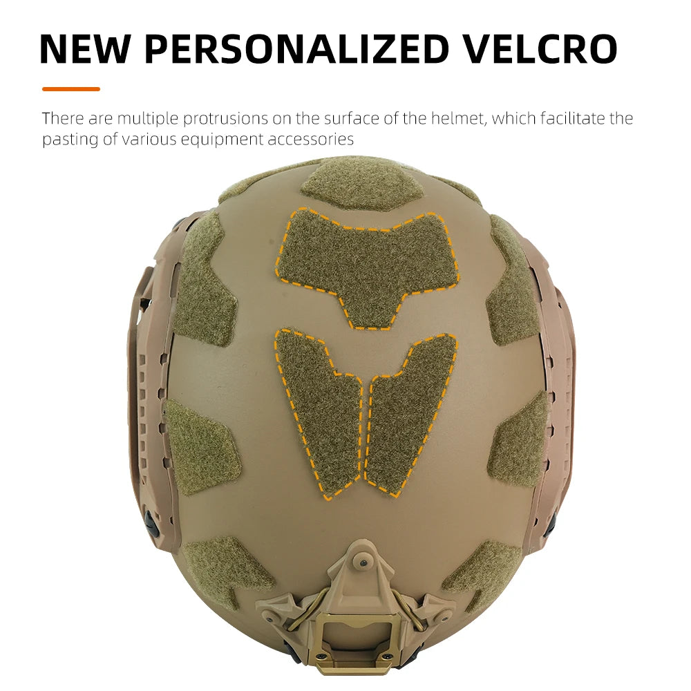 Booiufasttacticalhelmetadjustableknobabshighcutguideraildampingprotectivehelmeto...