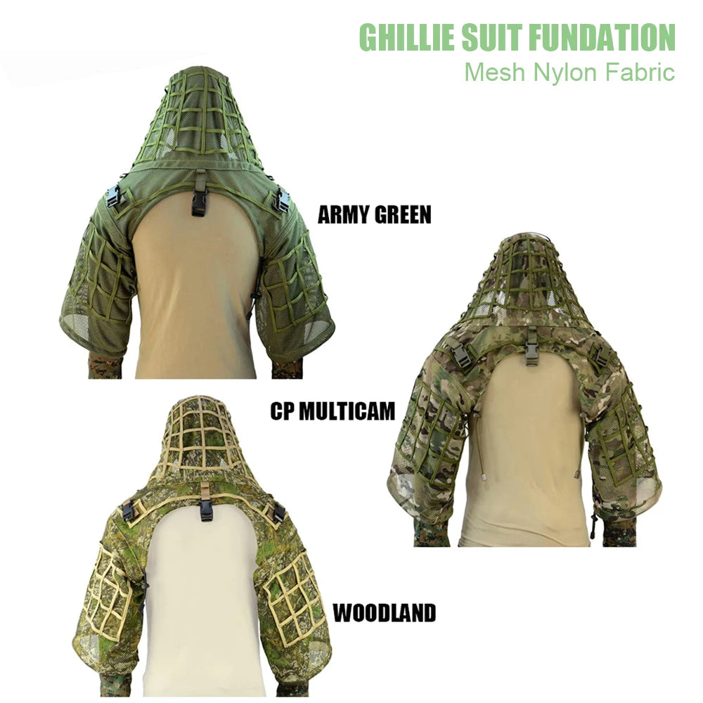Ghilliesuitfoundation, Ghillieponcho, Camouflagehuntingghilliebase...