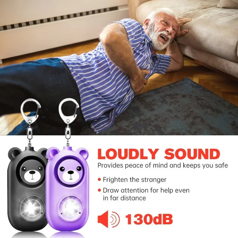 Personalselfdefensealarm130dbselfdefensesirensafetyalarmforwomengirlpersonalkeyc...