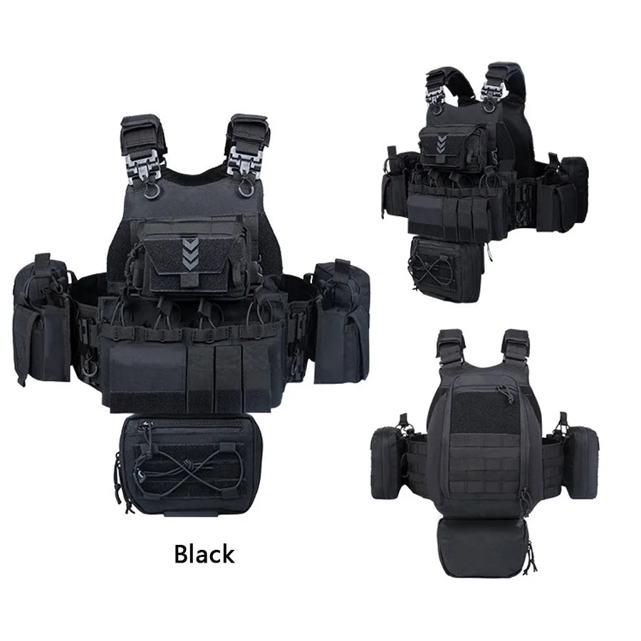 YAKEDA Camouflage Training Vest Outdoor CS Training Vest Multi functional Vest