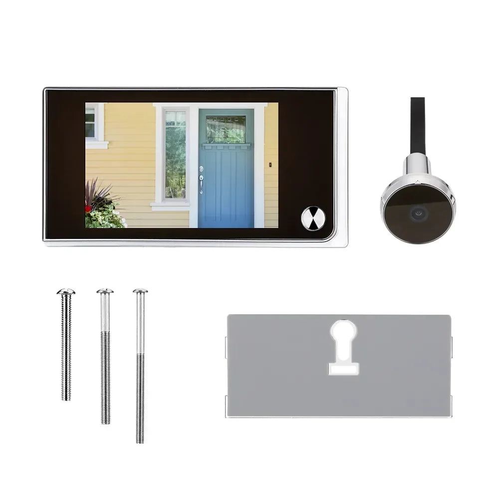 3.5" LCD Smart Digital Door Peephole Camera – 120° Wide Angle, CE Certified