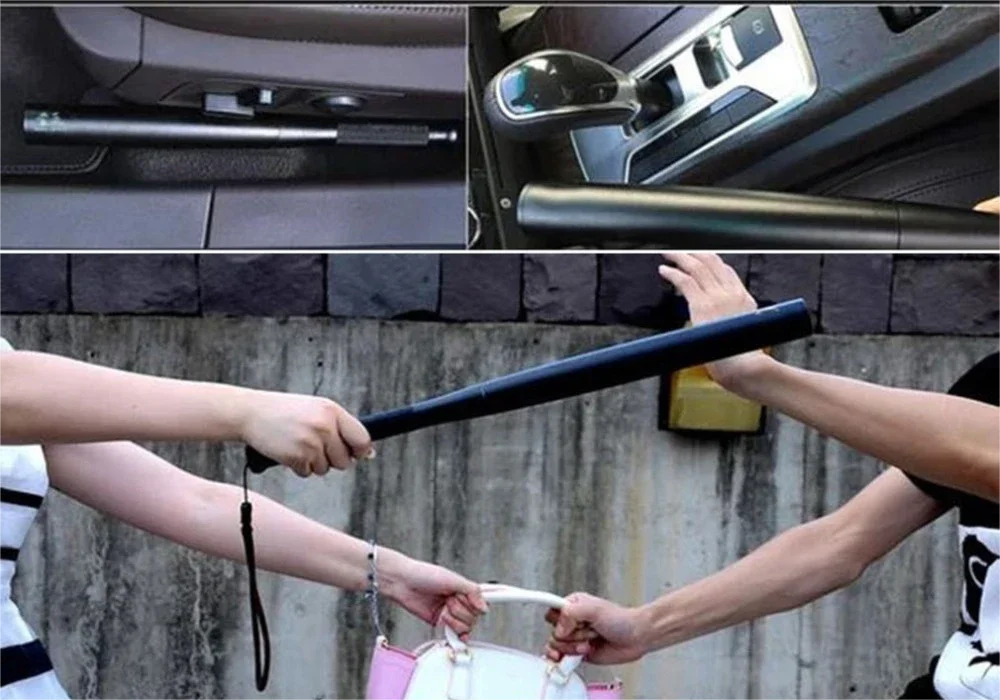 T6 LED Waterproof Baseball Bat Flashlight – Multi-Function Self-Defense Torch