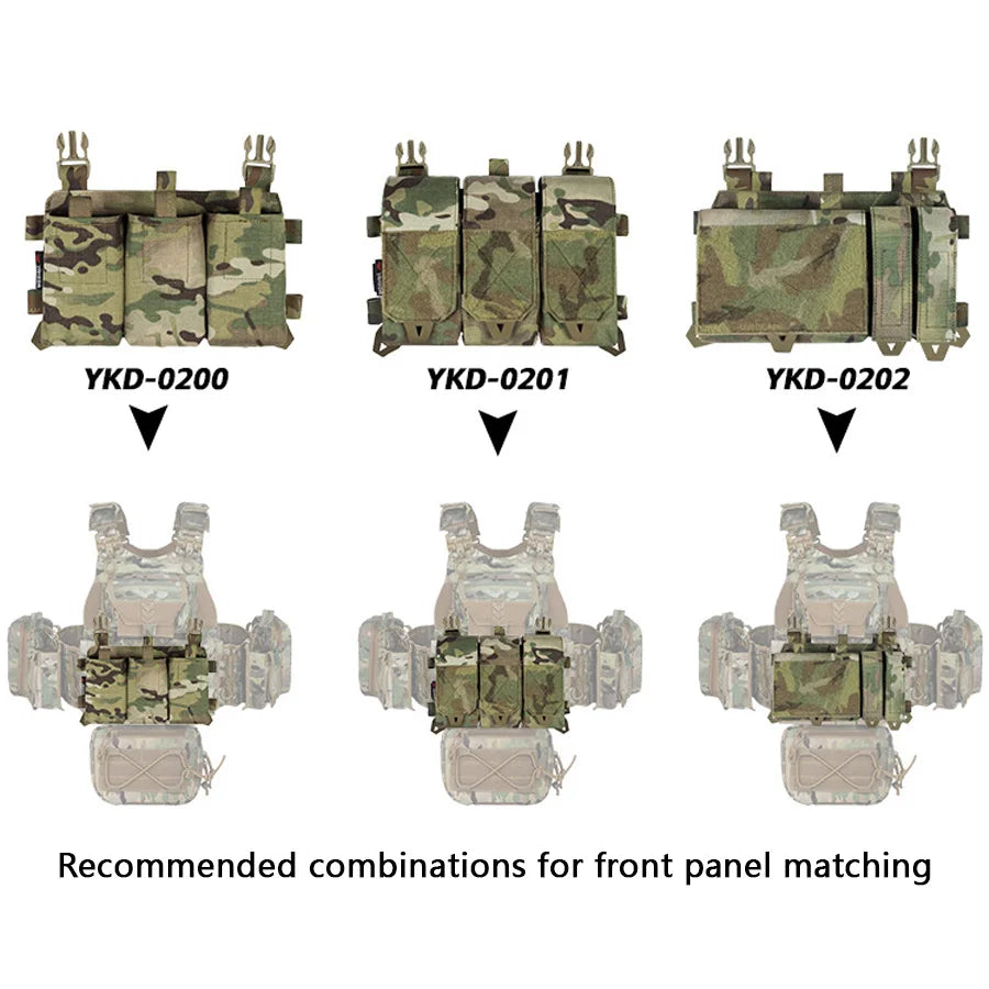 YAKEDA Camouflage Training Vest Outdoor CS Training Vest Multi functional Vest