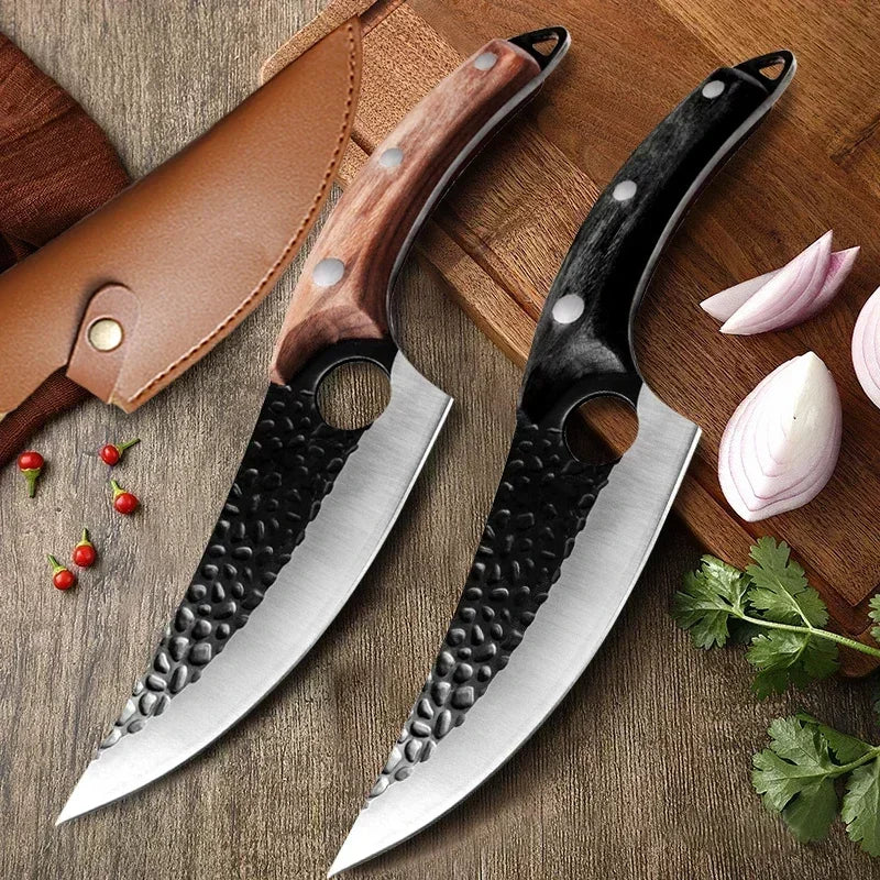 Professional Kitchen Knife Boning Knives Meat Cleaver Vegetables Cutter Handmade Forged Butcher Knife Household Chef Cook Knife