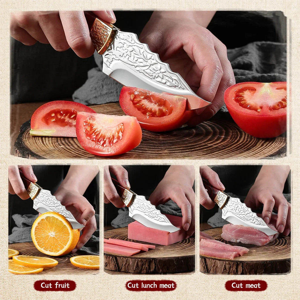 New Stainless Steel Boning Knives Hand Forged Fruit Cutting Knife Meat Bag Butcher Knife Butcher Knife Fish Cooking Tools