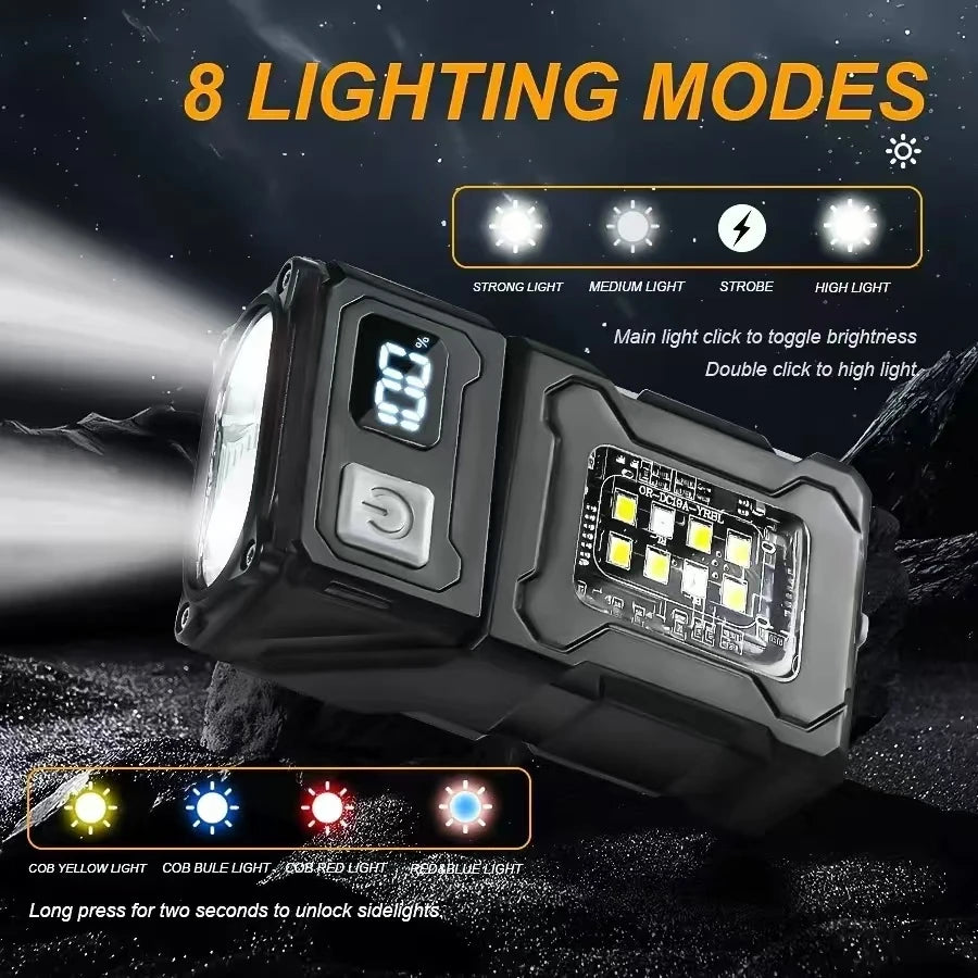 Powerful Rechargeable Self-Defense Flashlight – Handheld Searchlight Lantern