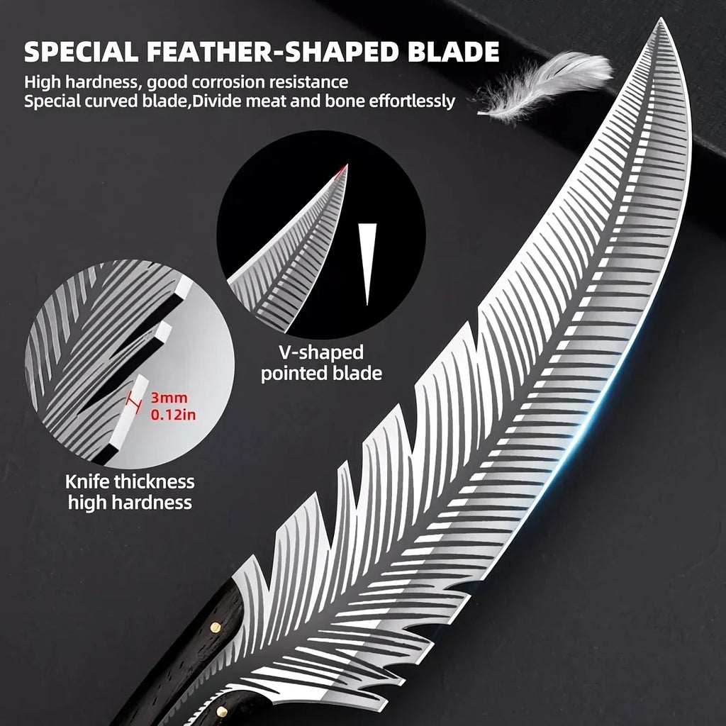 Comes with a Gift Box and a Cloth as a Gift Boning Knife Cleaver Butcher's Knife Kitchen Chef Fish Meat Filleting Cutter
