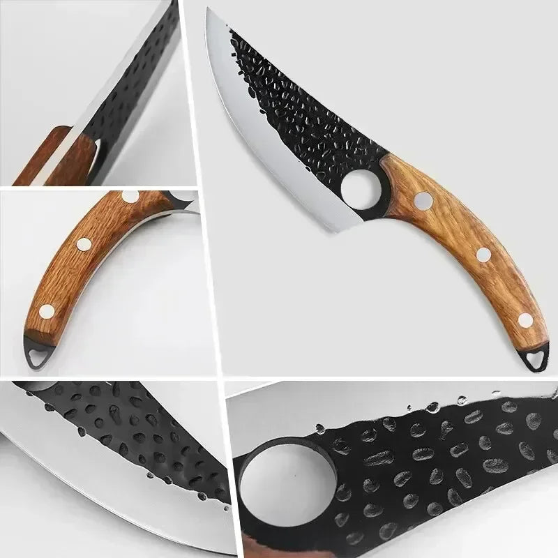 Professional Kitchen Knife Boning Knives Meat Cleaver Vegetables Cutter Handmade Forged Butcher Knife Household Chef Cook Knife