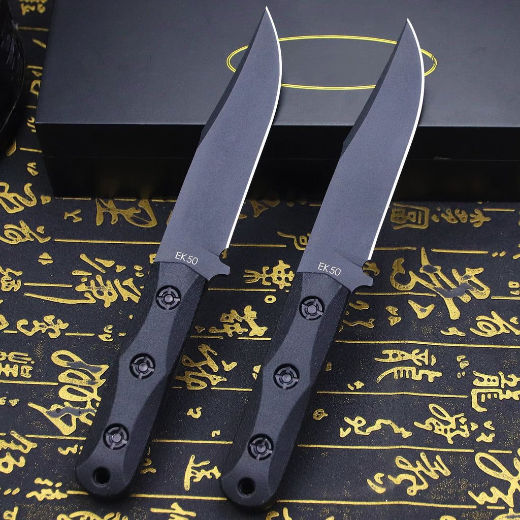 U.s.akb-ek50junglehuntingstraightknife + Sheath, Outdoorcampingsurvivalknife...