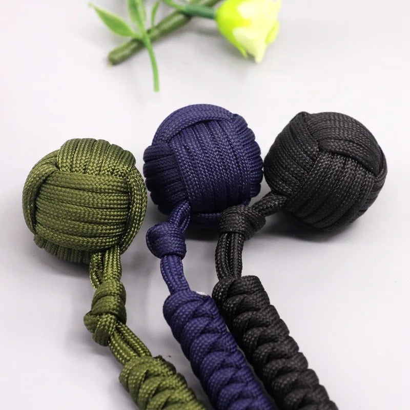 Emergencyescapeparachuteropewovensteelballself-defenseballhandwovenmultifunction...
