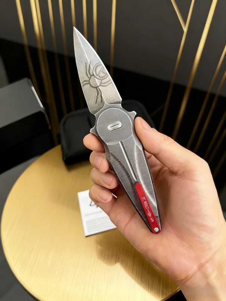 FX-551- Golden Cicada N690 steel Folding Knife, Portable mini knife, Emergency rescue tool, pocket knife, sharp fruit knife
