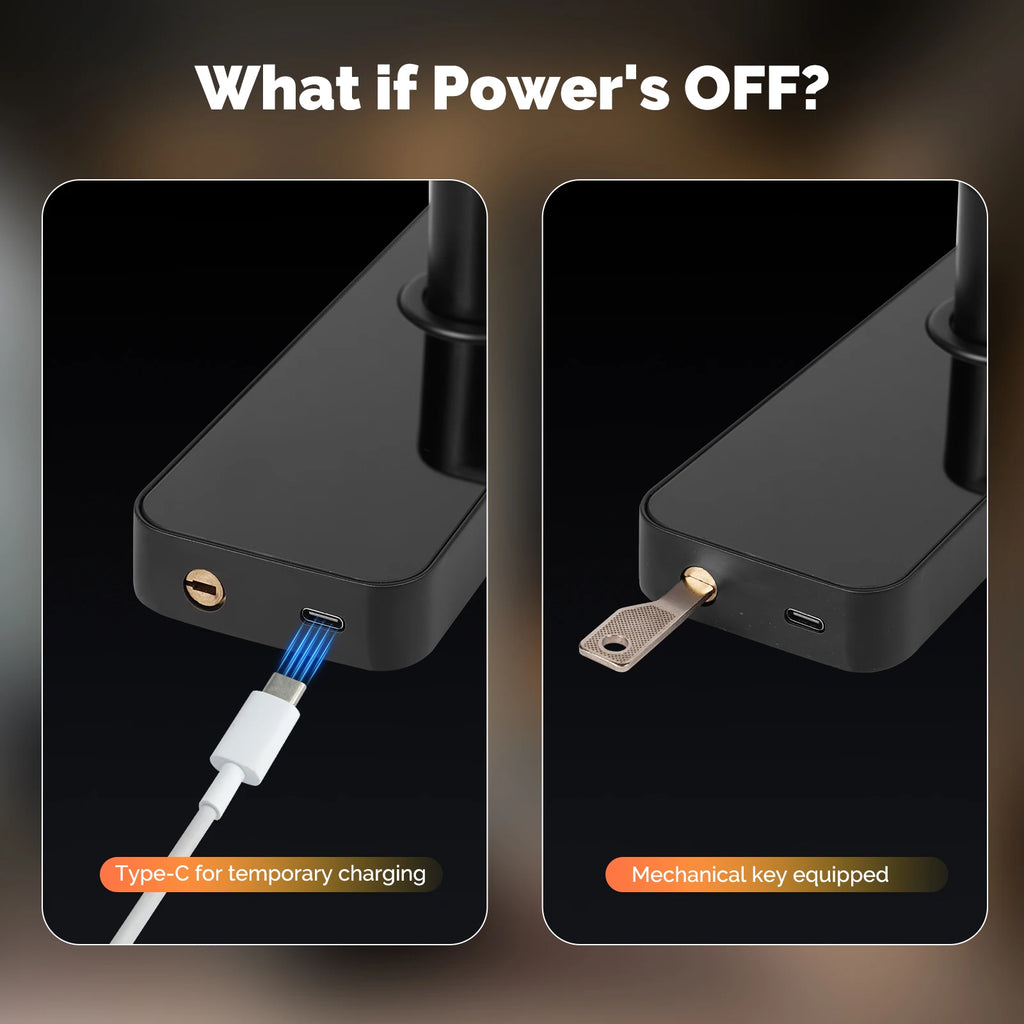 Smart Bluetooth Door Lock – Fingerprint, PIN, Card & App Unlock | Tuya