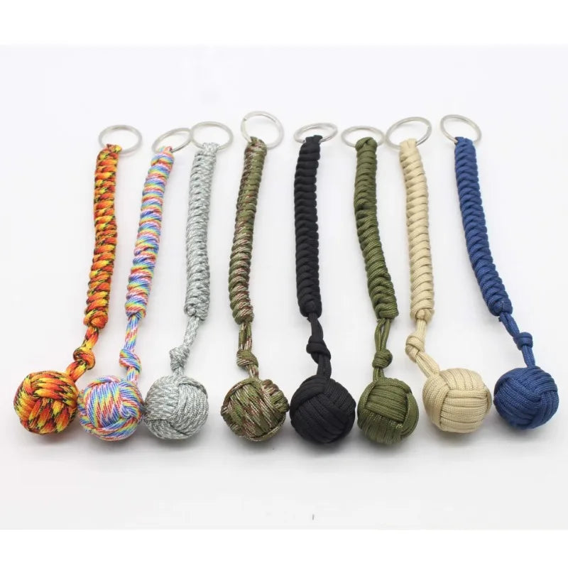 Emergencyescapeparachuteropewovensteelballself-defenseballhandwovenmultifunction...