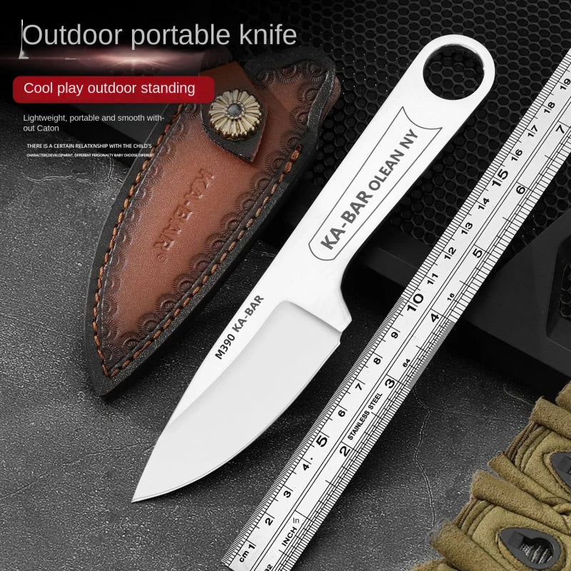 Retro Kabar 1119 Knives with Sheath High Carbon Steel Sharp Blade Fruit Vegetable Cutting Tool for Home Camping
